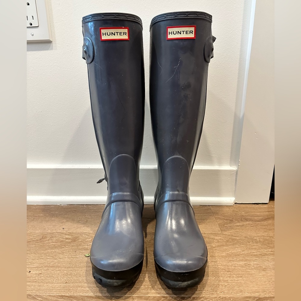 Hunter tall slim Welles with zipper